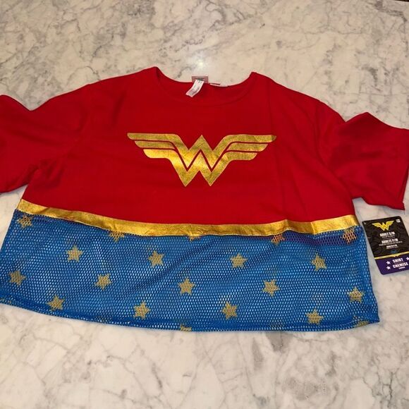 NWT WONDER WOMAN SHIRT COSTUME S/M - Picture 1 of 6